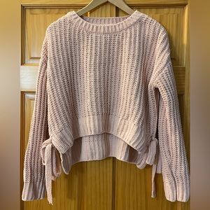 Cable Sweater, Pink, Misses size Med.